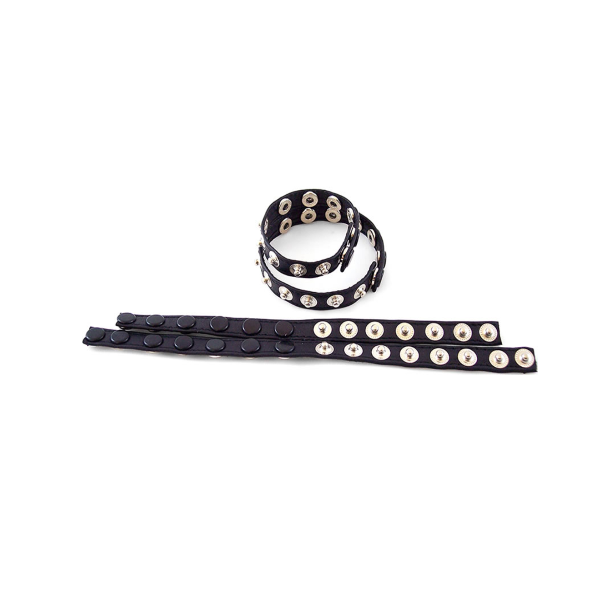 leather double cock strap adjustable snaps bdsm ring strap soft leather multi snap cock ring sex accessory fetish factory erectile support strap kinky gear