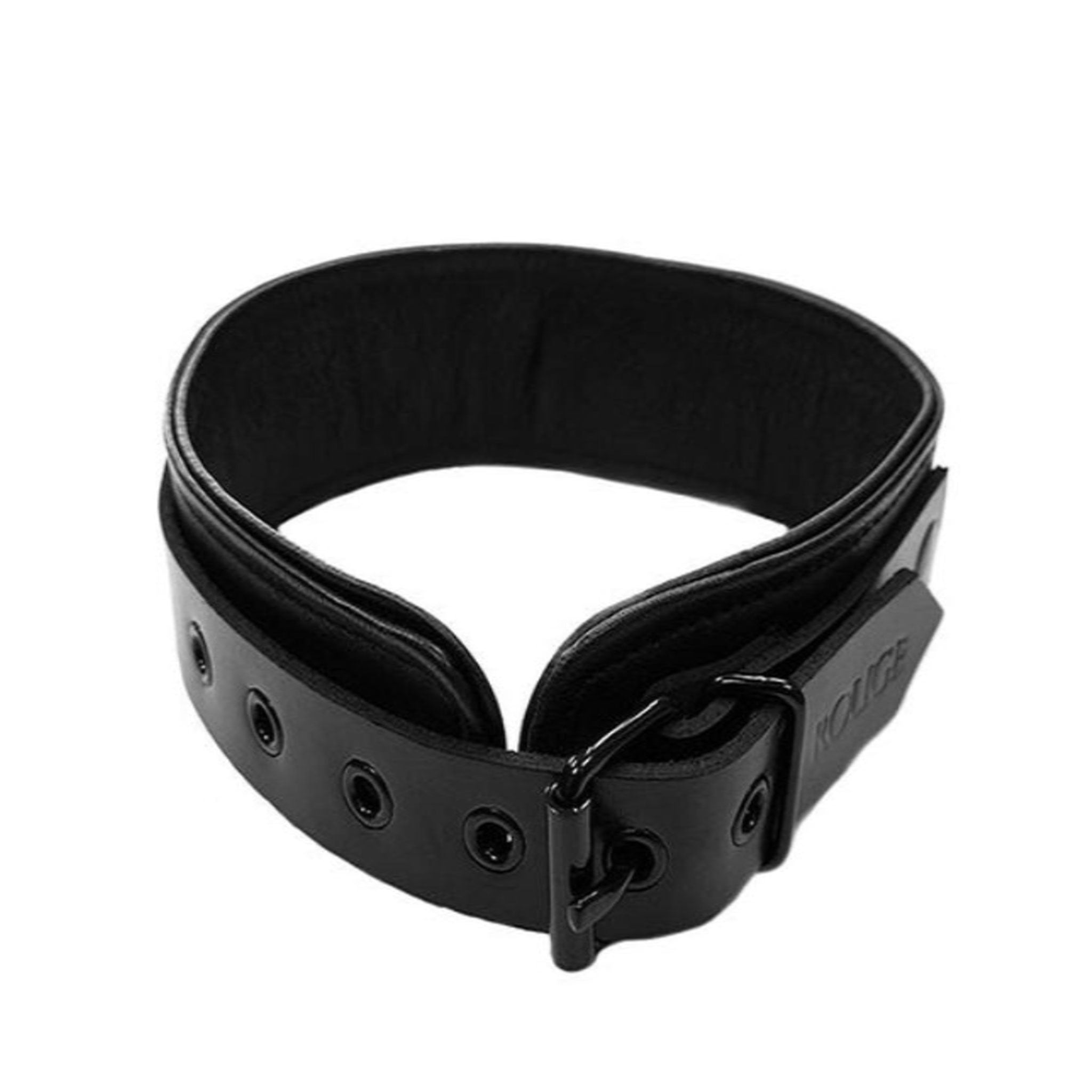 Leather genuine-leather plain-leather accessories collar choker adjustable buckle O-ring hinged removable edgy minimalist stylish structured durable comfortable secure fetish fashion alt-fashion punk goth gothic cyber fetishwear bondage bdsm bdsm-toys bdsm-gear bondage-collar sub submissive kink kinky kinkwear kinky-toys pet pet-play costume cosplay halloween adult-toys unisex black