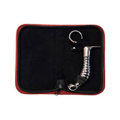 Stainless-steel metallic stainless steel anal plug butt anal-plug butt-plug buttplug ribbed ring handle ring-handle nonvibe nonvibrating non-vibe non-vibrating manual adult-toys play anal-play butt-stuff silver