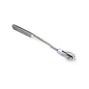 stainless steel pinwheel single spinning nickel plated sensory stimulation teasing pain pleasure bdsm fetish play kink
