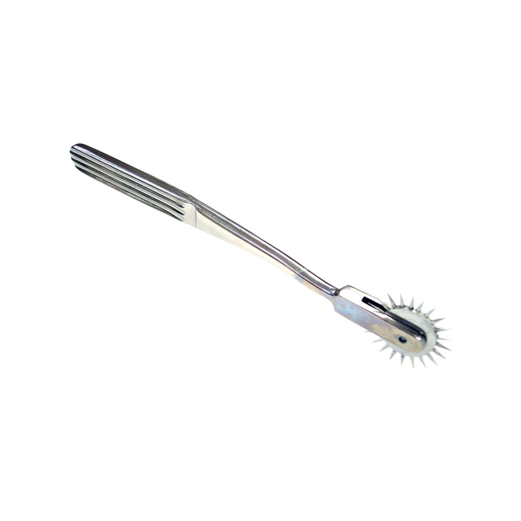 stainless steel pinwheel single spinning nickel plated sensory stimulation teasing pain pleasure bdsm fetish play kink