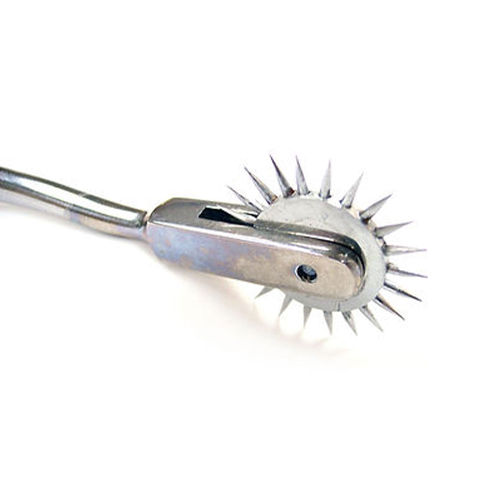Stainless-steel nickel-plated accessories pinwheel pin-wheel stim stimulation spinning thrill-seeking shiny glossy durable bondage bdsm bdsm-toys bdsm-gear kink kinky kinky-toys kinky-play sensory sensory-play sensory-toys pain prickling teasing tickling medical medical-toys medical-play wartenburg adult-toys unisex silver