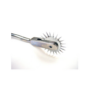 stainless steel pinwheel single spinning nickel plated sensory stimulation teasing pain pleasure bdsm fetish play kink