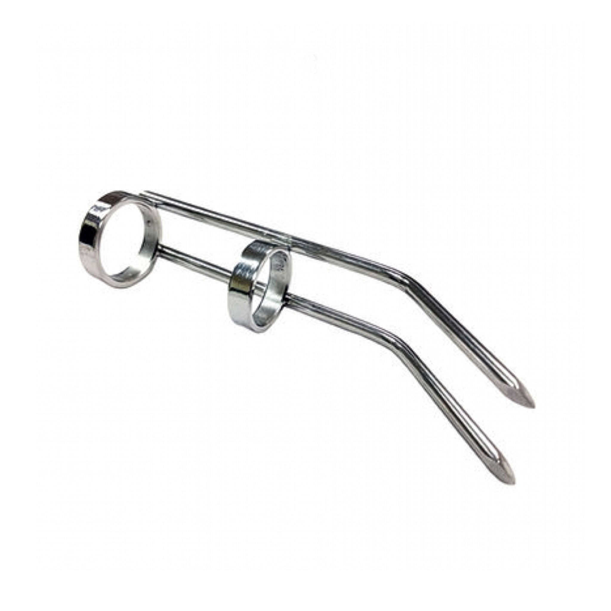 Stainless-steel accessories cat-claw scratcher wearable-toys finger-mounted finger-rings two-ring dual-claw shiny intense sharp lightweight sturdy precision loose-fitting fetish fashion alt-fashion alternative punk goth gothic cyber bedroom dungeon bondage bdsm bdsm-gear bdsm-toys kink kinky kinkwear kinky-toys medical medical-toys medical-play sensory sensory-play sensation scratch teasing unisex couples couples-play silver 