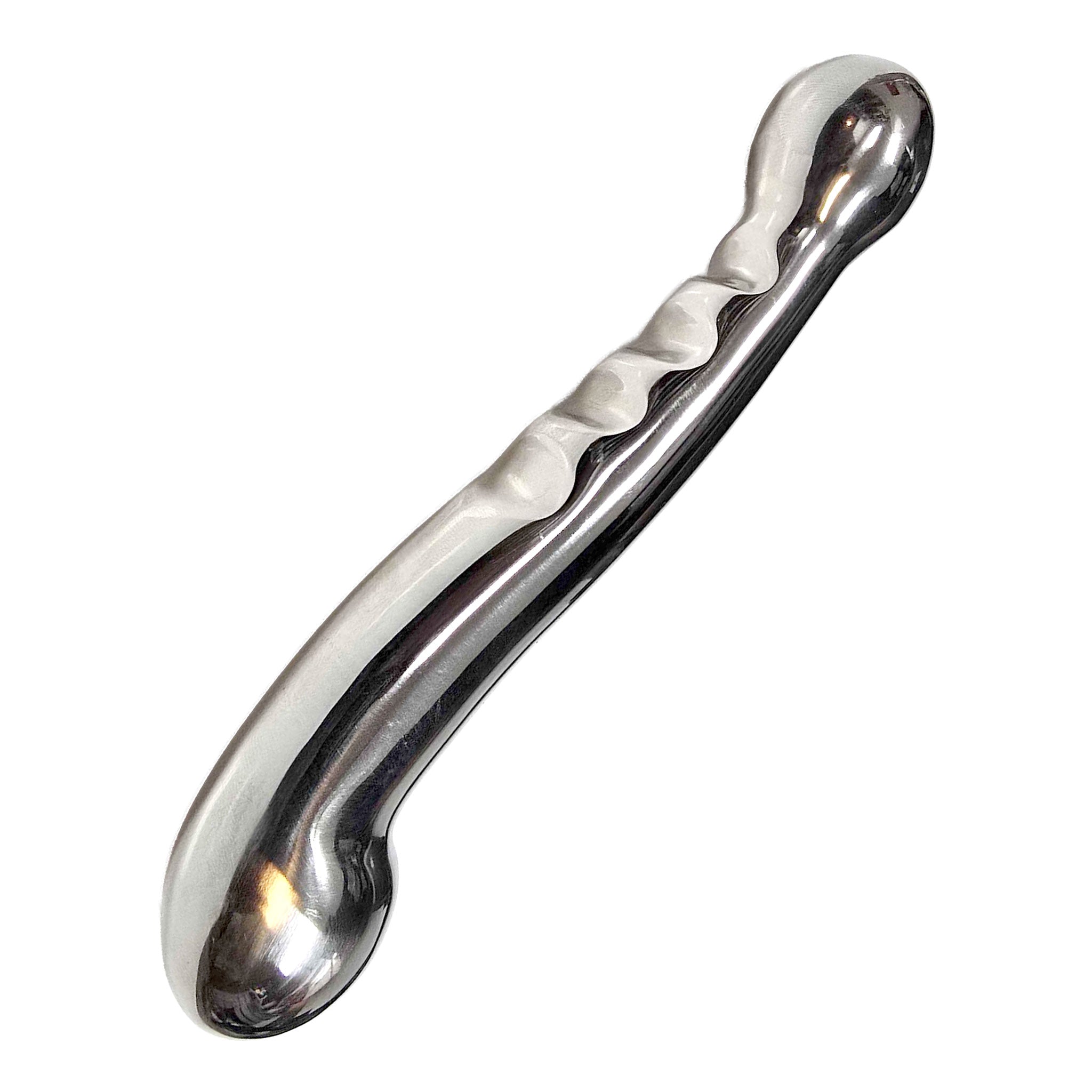 Stainless-steel non-porous accessories nonvibe non-vibe nonvibrating non-vibrating dildo dong anal-toys anal-play anal-probe anal vaginal penetrating penetration stim stimulation stimulating versatile polished ergonomic bondage bdsm bdsm-toys kink kinky kinky-toys kinky-play medical medical-play medical-toys adult-toys unisex silver