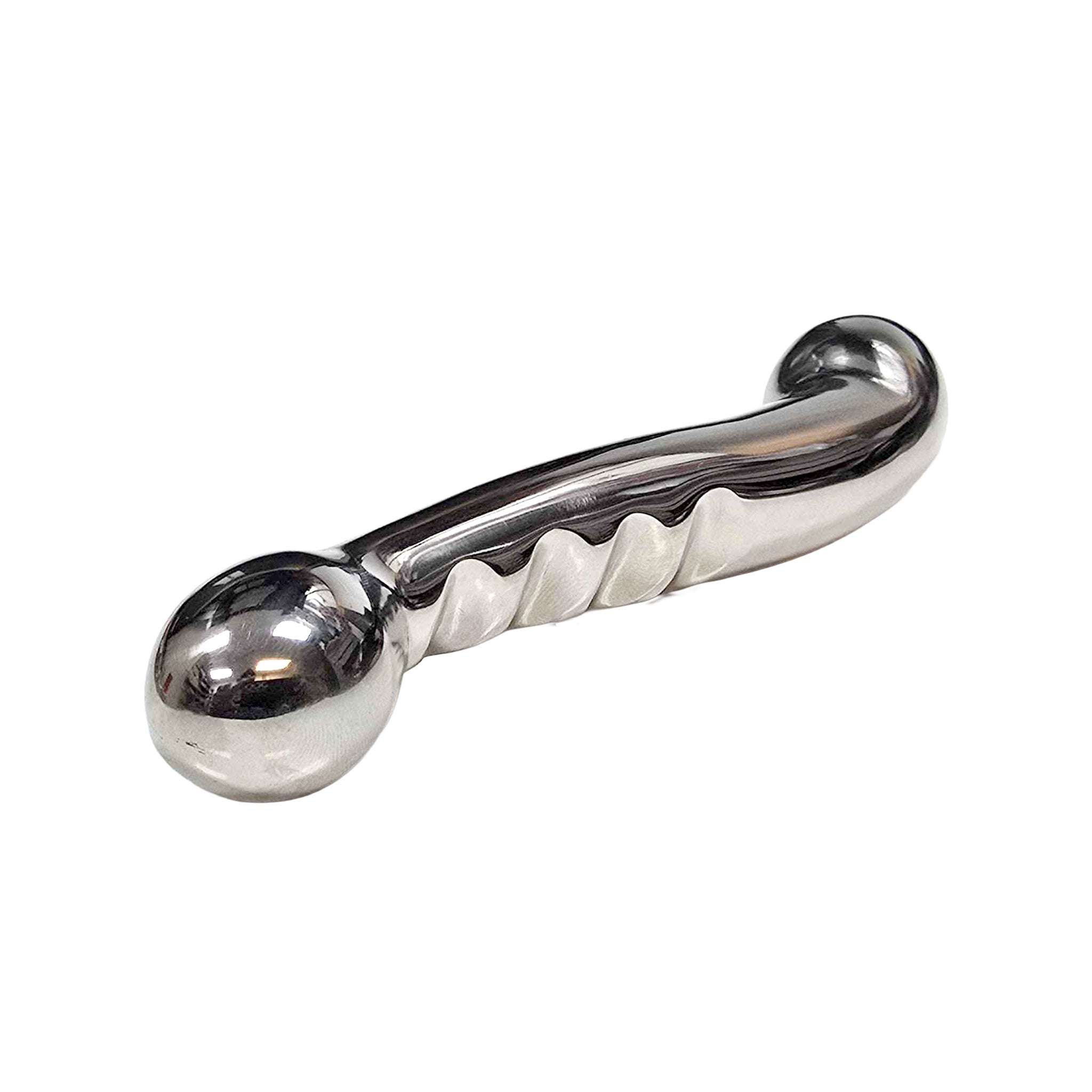 Stainless-steel non-porous accessories nonvibe non-vibe nonvibrating non-vibrating dildo dong anal-toys anal-play anal-probe anal vaginal penetrating penetration stim stimulation stimulating versatile polished ergonomic bondage bdsm bdsm-toys kink kinky kinky-toys kinky-play medical medical-play medical-toys adult-toys unisex silver