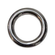 Stainless-steel accessories nonvibe nonvibrating non-vibe non-vibrating cockring cock-ring rounded-edges donut doughnut cock-and-ball cnb c&b pressure weighty solid seamless durable shiny glossy fetish fashion alt-fashion bondage bdsm bdsm-gear bdsm-toys kink kinky kinky-play kink-gear temp-play temperature-play male masculine masc mens menswear guys dudes adult-toys silver 2-inches