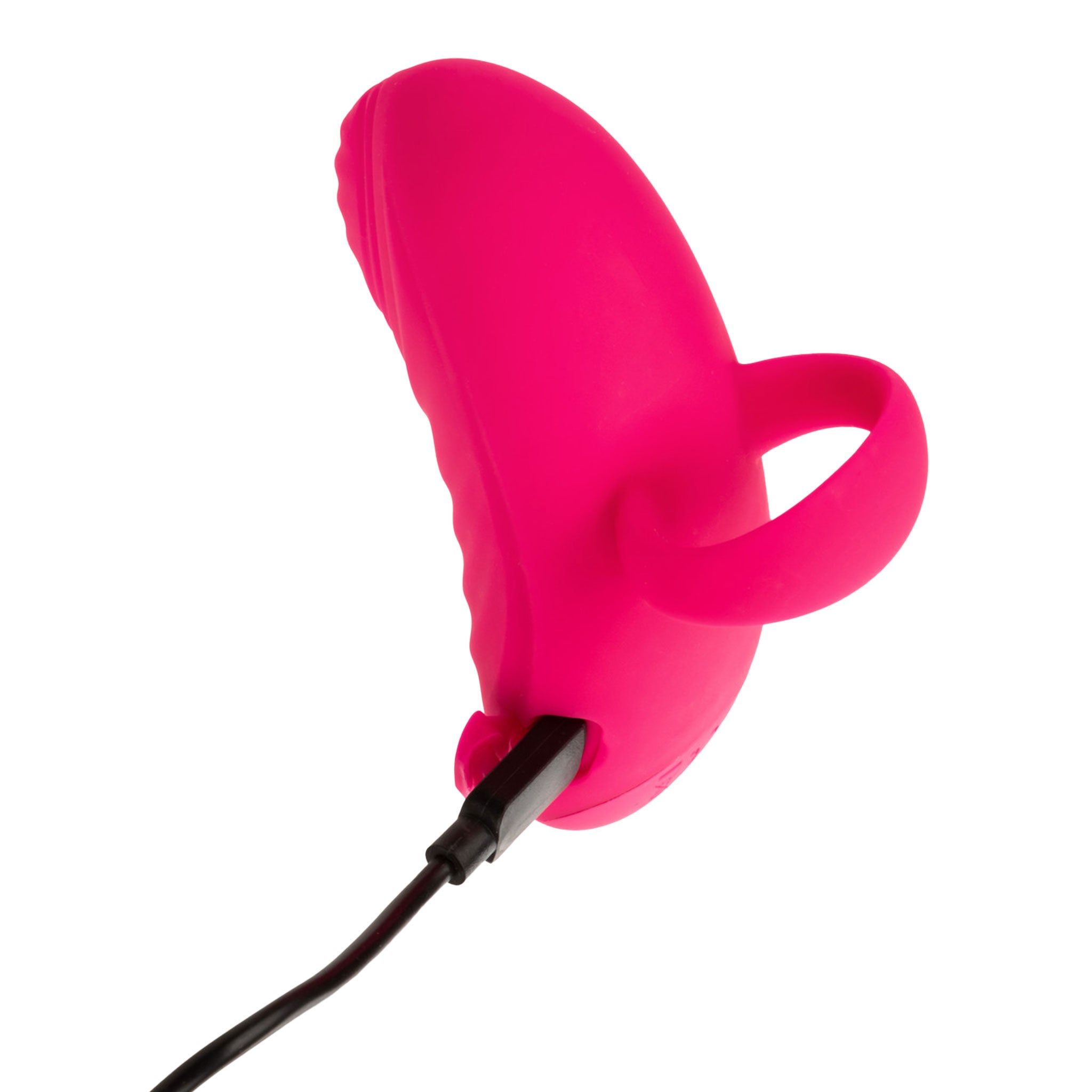 Envy Textured Thumping Finger Held Vibrator- Pink