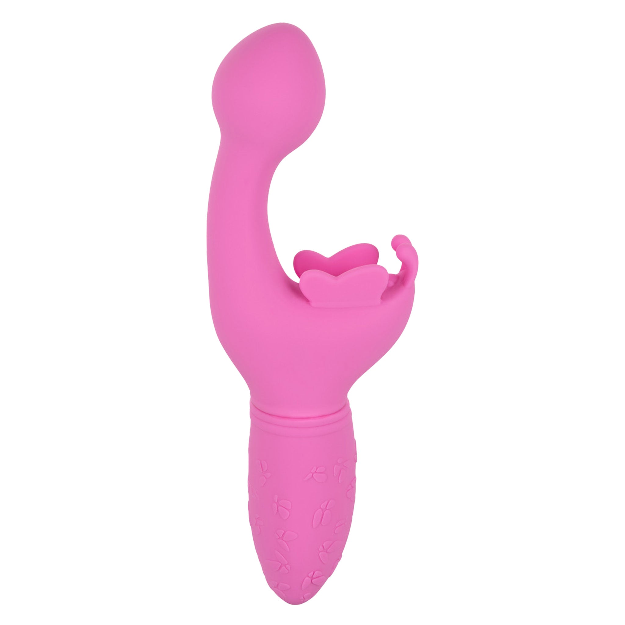 Ball Tip Curved Butterfly Kiss G-Spot Vibrator- Pink