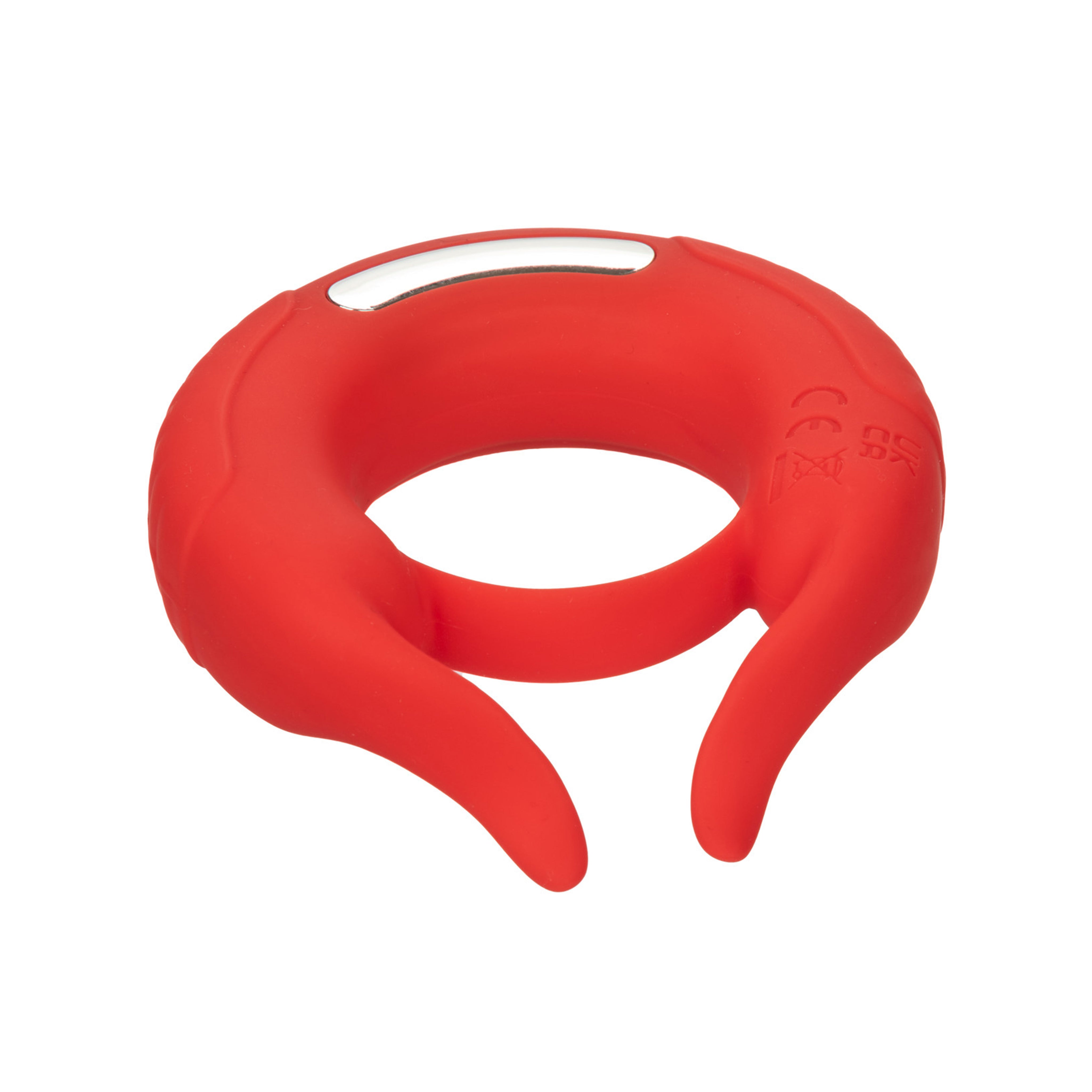 Silicone Rechargeable Taurus Enhancer Couples Ring - Red