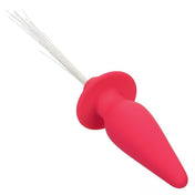 Vibration Sync Light-up Fibers Vibrating Anal Probe Plug - Pink