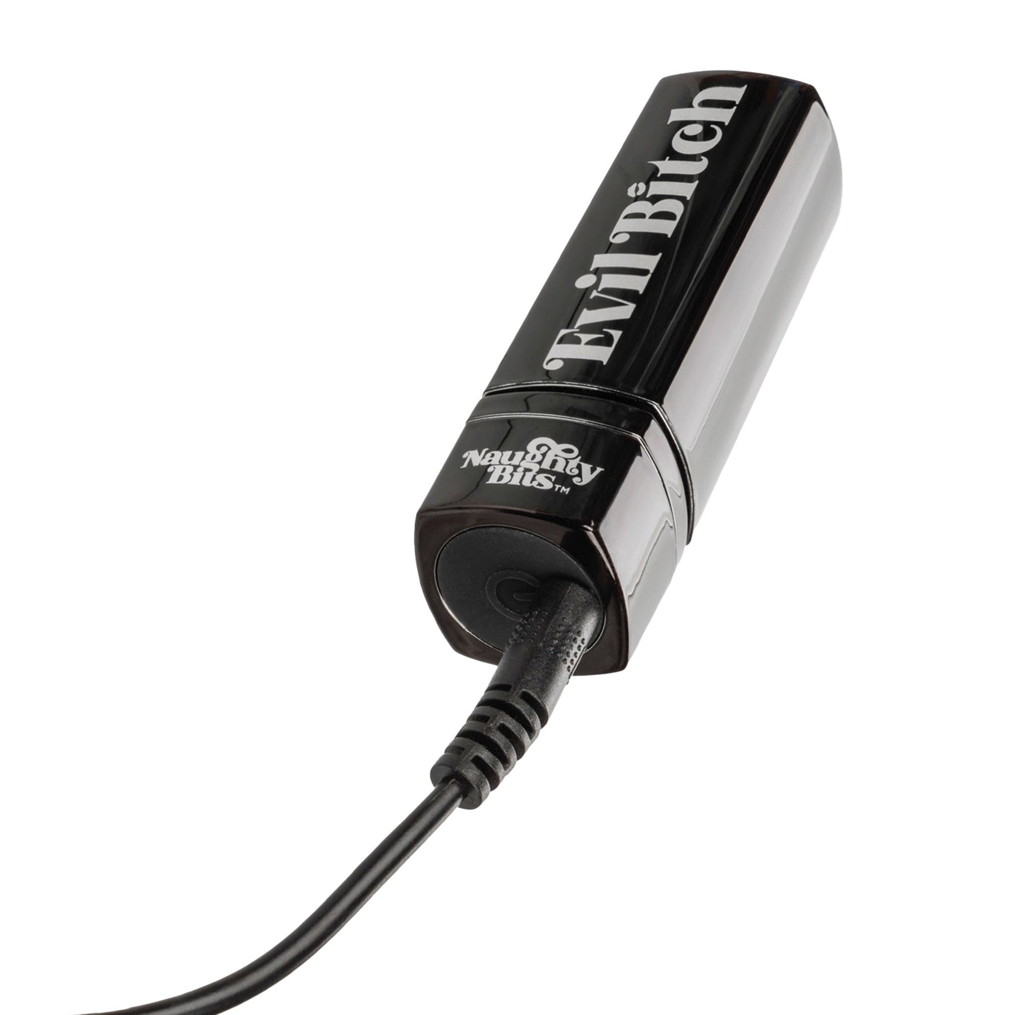 Evil Bitch Black Lipstick Silicone Vibrator