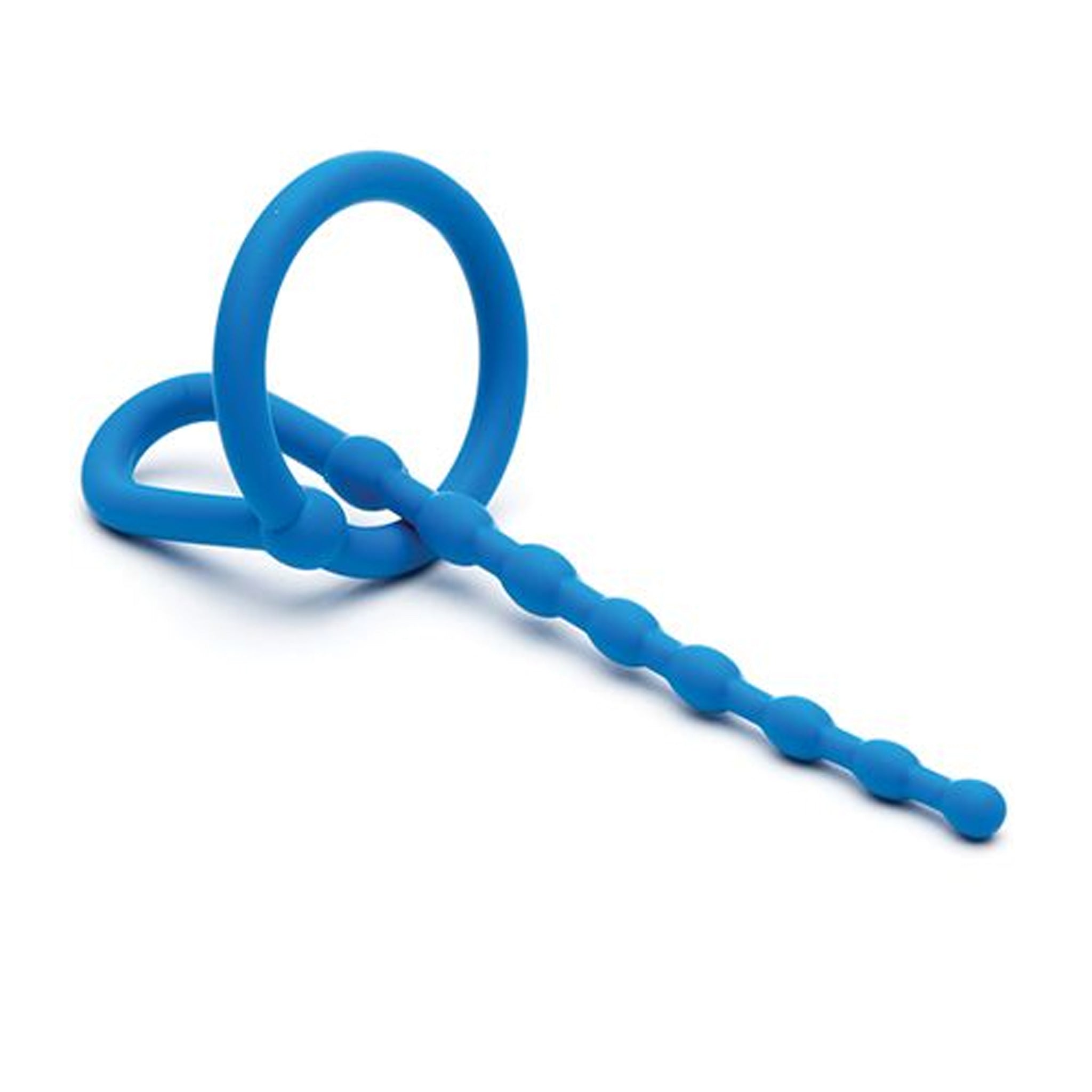 Silicone Urethral Sound Ball Ring Wearable - Blue