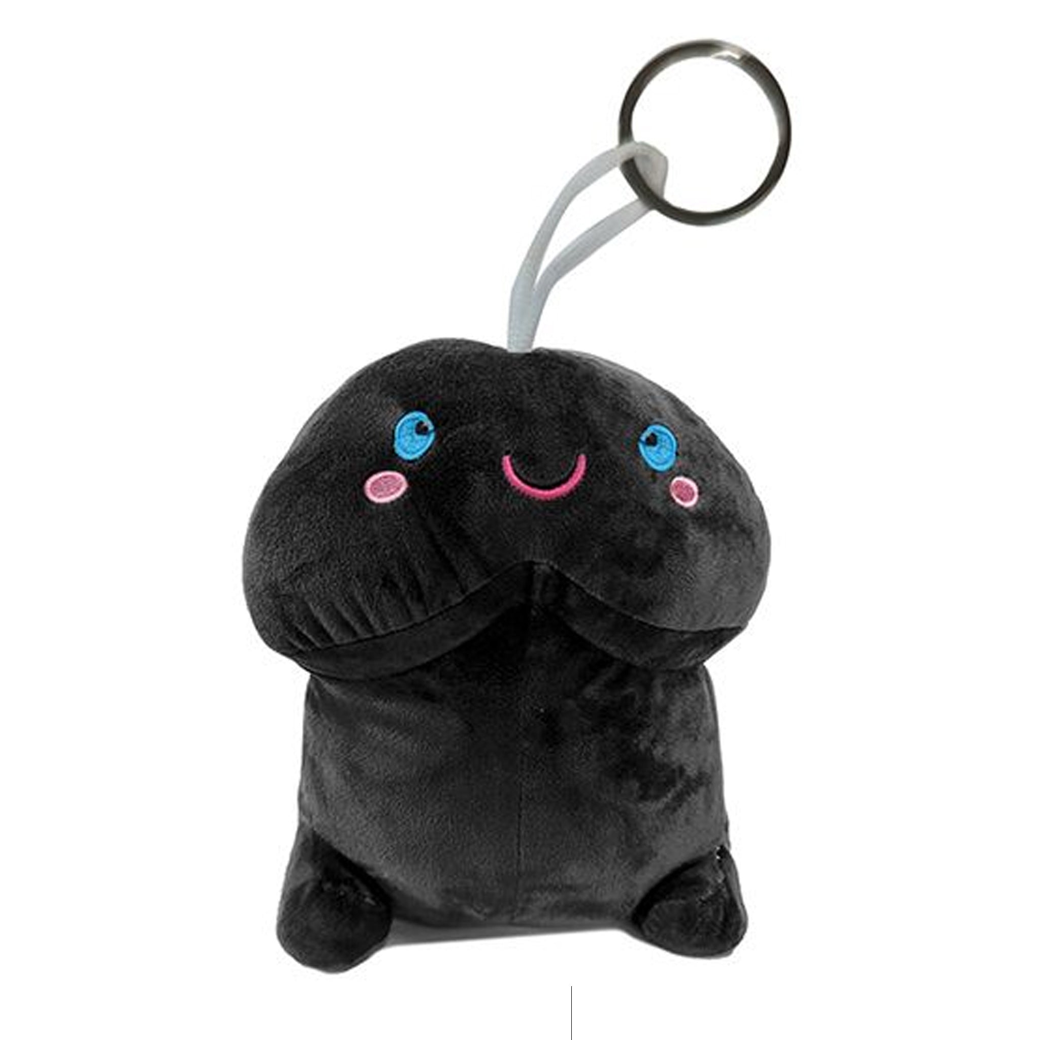 Penis Plush Keychain _black 4"