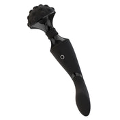 Dual Motor Flexi Head Penetrable Rechargeable Massager Wand- Black