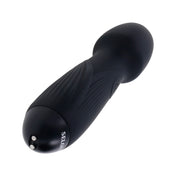 Flexible Round Head Textured Grip Vibrating Wand - Black