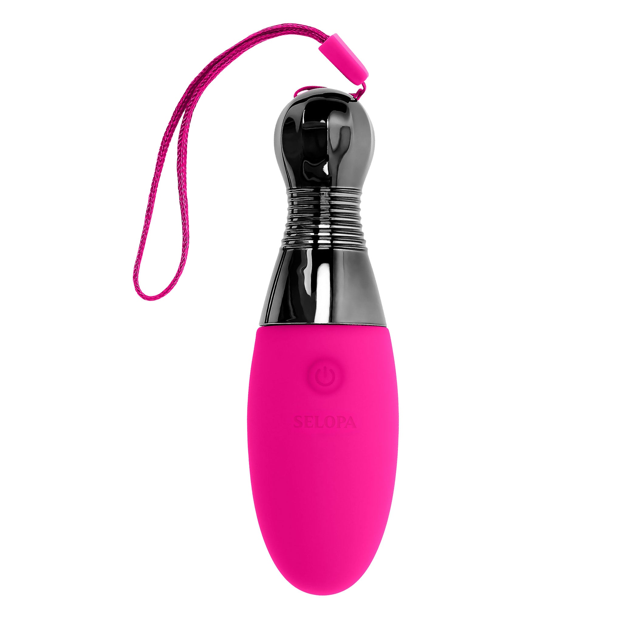 Twist Lock Silicone Vibrating Egg- Pink