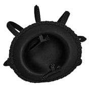 Wood polyamide polyester acrylic lace-trim accessories head-gear head-piece hairpins hair-band hat mini-hat fascinator top-hat crown cross beaded roses flames elegant hand-crafted adorned intricate secure seamless fashion alt-fashion alternative punk goth gothic dark-fashion festival lolita ouji boystyle aristocrat visual-kei queencore victorian steampunk costume cosplay halloween halloween-accessories chess afterdark-collection female femme feminine womens black