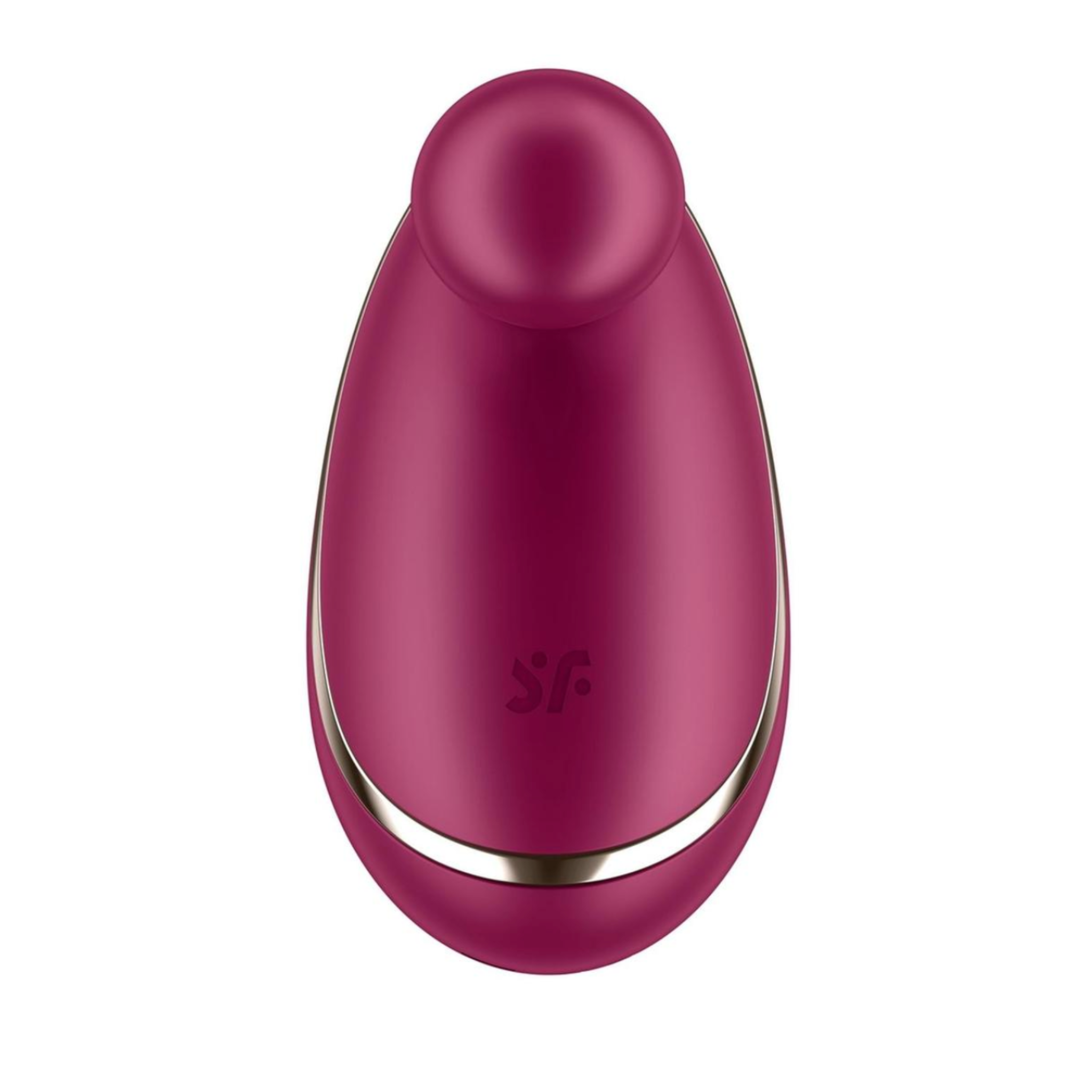 Magenta Satisfyer clitoral vibrator, medical-grade silicone, waterproof, 12 vibration modes.