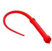 Viper tail silicone whip red, BDSM whip, kink toy