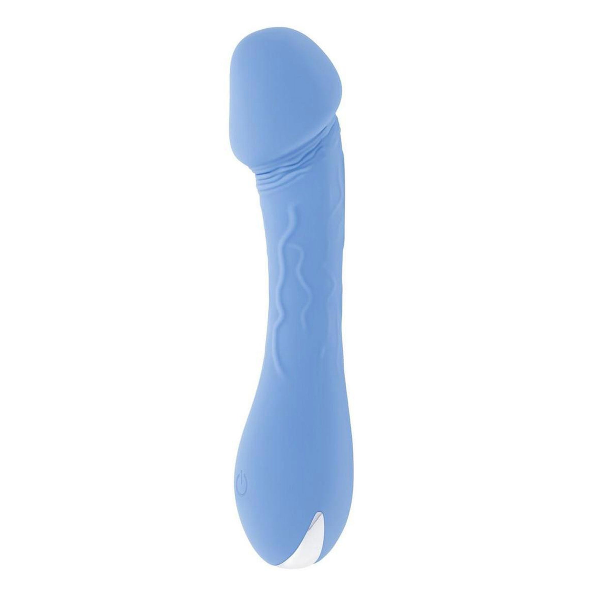 Silicone ABS-plastic vibe vibrator vibration vibrating stim stimulation stimulator tapered phallic phallus penis dick shaft powerhouse petite slim strong eager comfortable flexible realistic veiny curved waterproof submersible body-safe usb-rechargeable travel-ready dainty pleasure intense comfortable variety portable convenience powerful adult-toys blue