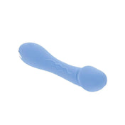 Silicone ABS-plastic vibe vibrator vibration vibrating stim stimulation stimulator tapered phallic phallus penis dick shaft powerhouse petite slim strong eager comfortable flexible realistic veiny curved waterproof submersible body-safe usb-rechargeable travel-ready dainty pleasure intense comfortable variety portable convenience powerful adult-toys blue