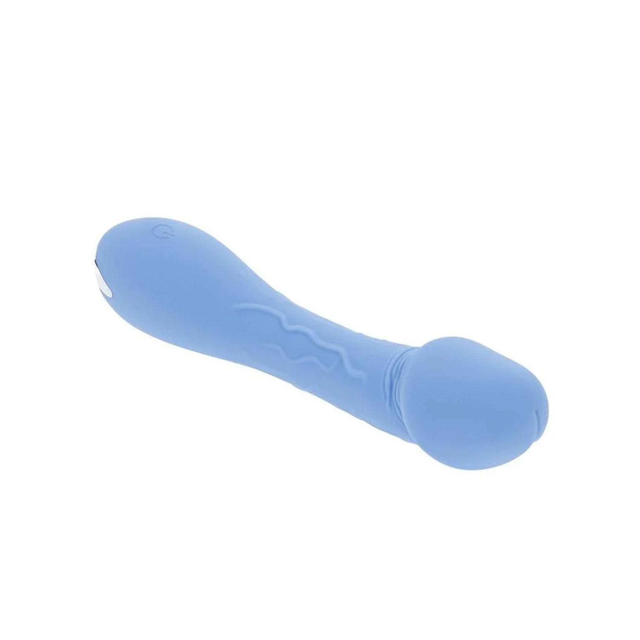 Silicone ABS-plastic vibe vibrator vibration vibrating stim stimulation stimulator tapered phallic phallus penis dick shaft powerhouse petite slim strong eager comfortable flexible realistic veiny curved waterproof submersible body-safe usb-rechargeable travel-ready dainty pleasure intense comfortable variety portable convenience powerful adult-toys blue