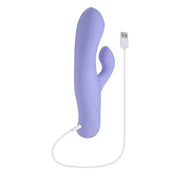 Silicone ABS-plastic vibe vibrator vibration clit clitoris clitoral stim stimulator stimulation rabbit g-spot p-spot dual-vibe dual-motor multi-function flexible dual-stimulation simultaneous waterproof submersible usb-rechargeable chunky blended pleasure big adult-toys purple lavender