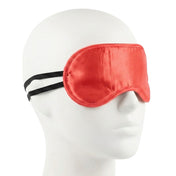 Satin polyester polyurethane elastane padded lightly-padded double-layered elastic-strap dual-strap accessories headgear blindfold sexy erotic fetish fashion alt-fashion alternative bedroom dungeon goth gothic bondage bdsm bdsm-toys bdsm-gear kink kinky kinky-toys kinky-play sensory sensory-play sensory deprivation valentines valentines-collection gifts stocking-stuffers holiday-shop unisex couples couples-play couples-gifts be-mine adult-toys red