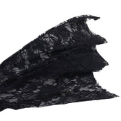 Polyester elastane lace sheer see-through see-thru acrylic apparel accessories top bolero long-sleeve sleeves sleeved bell-sleeve bat-wing batwing-sleeve scalloped gem-brooch brooch-pin sexy elegant breathable lightweight comfortable sophisticated stylish dramatic fetish fashion alt-fashion alternative goth gothic festival renfaire renaissance fantasy costume cosplay halloween halloween-accessories halloween-costumes vampire female femme feminine womens black
