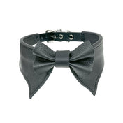 Leather collar choker shirt shirt-collar lapels bow tie bow-tie built-in integrated adjustable buckle birthday suit birthday-suit fetish-fashion sexy alt-fashion accessories coach matte
