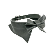 Leather collar choker shirt shirt-collar lapels bow tie bow-tie built-in integrated adjustable buckle birthday suit birthday-suit fetish-fashion sexy alt-fashion accessories coach matte