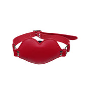 Silicone leather vegan-leather gag mouth-gag dildo-gag silence silencing lips-cap lips kissing-lips O-ring adjustable buckle big juicy luscious luscious-lips fetish fashion alt-fashion bdsm bondage sub submissive submission sissy kink kinky kinky-gear kinky-play adult-toys red black