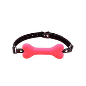 Silicone leather faux-leather accessories restraints gag mouth-gag bone-shape bone dog-bone adjustable buckle locking lockable comfortable fun fetish fashion alt-fashion alternative bedroom dungeon festival festivalwear bondage bdsm bdsm-gear bdsm-toys kink kinky kinky-play kinky-toys pet pet-play pet-training pup puppy-play dog puppy animals costume cosplay halloween adult-toys unisex pink