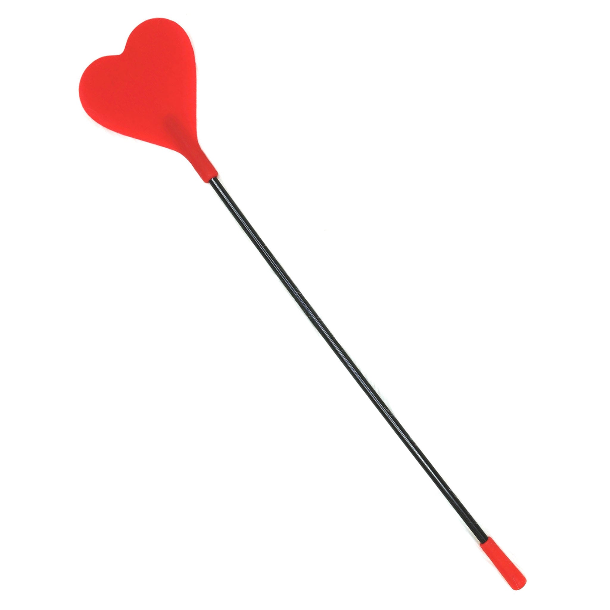 Silicone plastic rubber accessories crop riding-crop heart-shaped ergonomic-handle precision-control smooth sleek flexible bondage bdsm bdsm-toys bdsm-gear impact impact-toys impact-play spanking discipline pain sadism masochism sadomasochism sadist masochist sadomasochist kink kinky kinky-toys valentine be-mine unisex adult-toys red