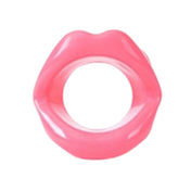 Silicone gag mouth-gag lips soft juicy open-mouth forced-open adorable helpless saliva drool inviting fetish fashion alt-fashion bdsm bondage sub submissive submission sissy kink kinky kinky-toys kinky-play unisex adult-toys pink