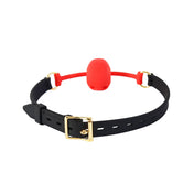Silicone platinum-cured accessories restraint gag mouth-gag lockable locking adjustable buckle skull-shaped skull skull-gag breathable O-ring body-safe latex-free phthalate-free odorless tasteless comfortable stretchy fetish fashion alt-fashion bondage bdsm bdsm-toys kink kinky kinky-toys restraint silence be-mine adult-toys red