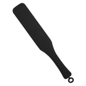 Silicone paddle spanking-paddle spanking double-sided flat-side diamont-pattern textured-side flat smooth soft fetish fashion alt-fashion bdsm sadism masochism bdsm-gear impact impact-play impact-toys kink kinky kinky-play adult-toys variety versatile black