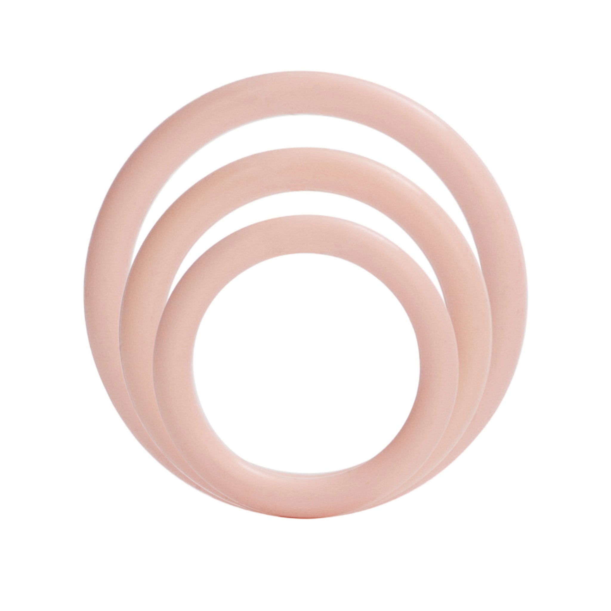Silicone phthalate-free waterproof cock cockring cock-ring ring cock&ball cnb c&b cock-and-ball nonvibe nonvibrating non-vibe non-vibrating three-pack three-piece 3pk 3pack 3-pk 3-pak 3-pack 3pc 3-pc 3-piece enhancer stamina prolonging prolong durable versatile multi-purpose stretchy comfortable snug secure support performance bdsm bondage sensory sensation adult-toys male masculine masc ivory