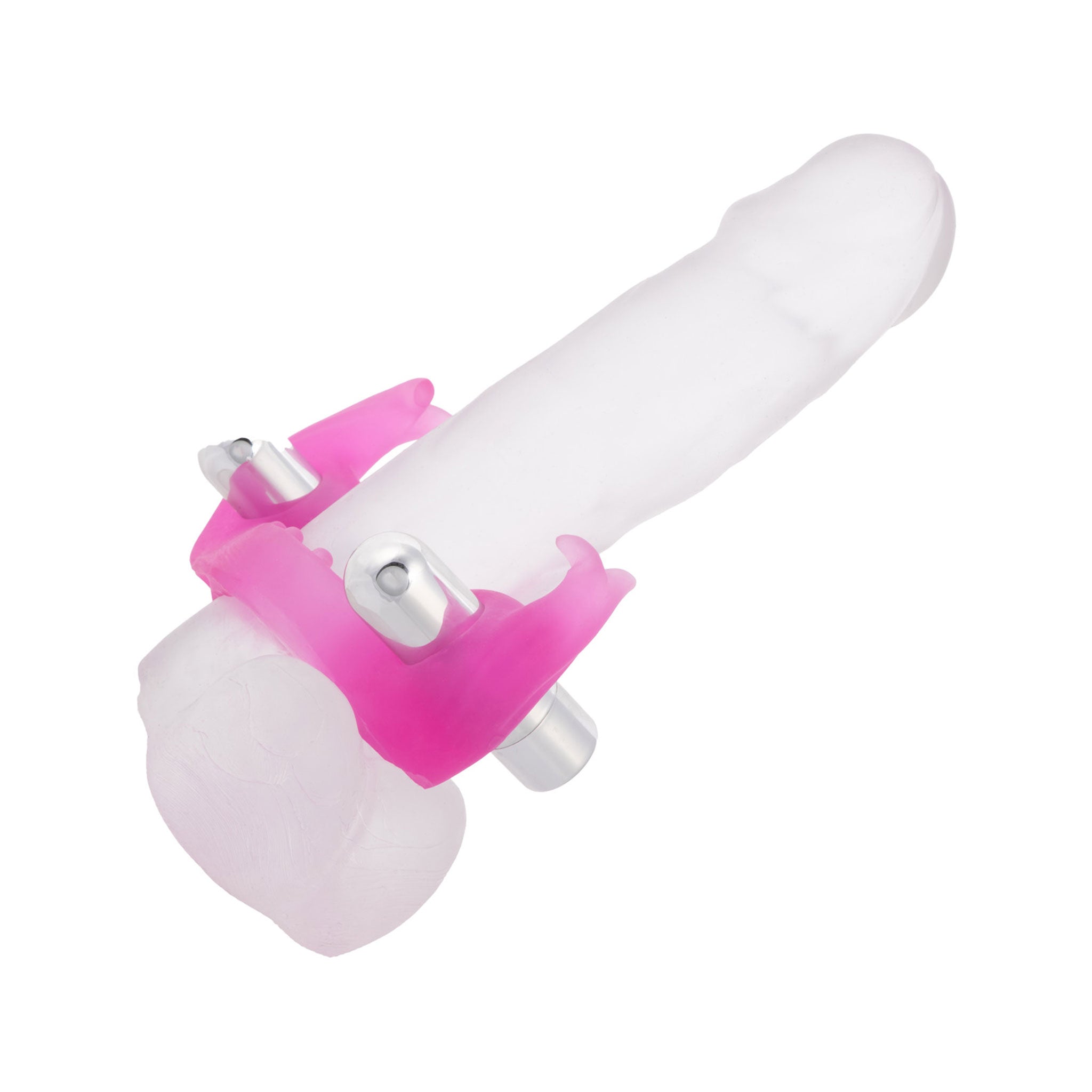 TPE cock ring cockring cock-ring cock-and-ball cnb cock&ball clit clitoral clitoris vibrator vibrating vibrations vibe bullet bullets stimulator stimulating stimulation pleasure bumps fluttering couples adult-toys pink silver