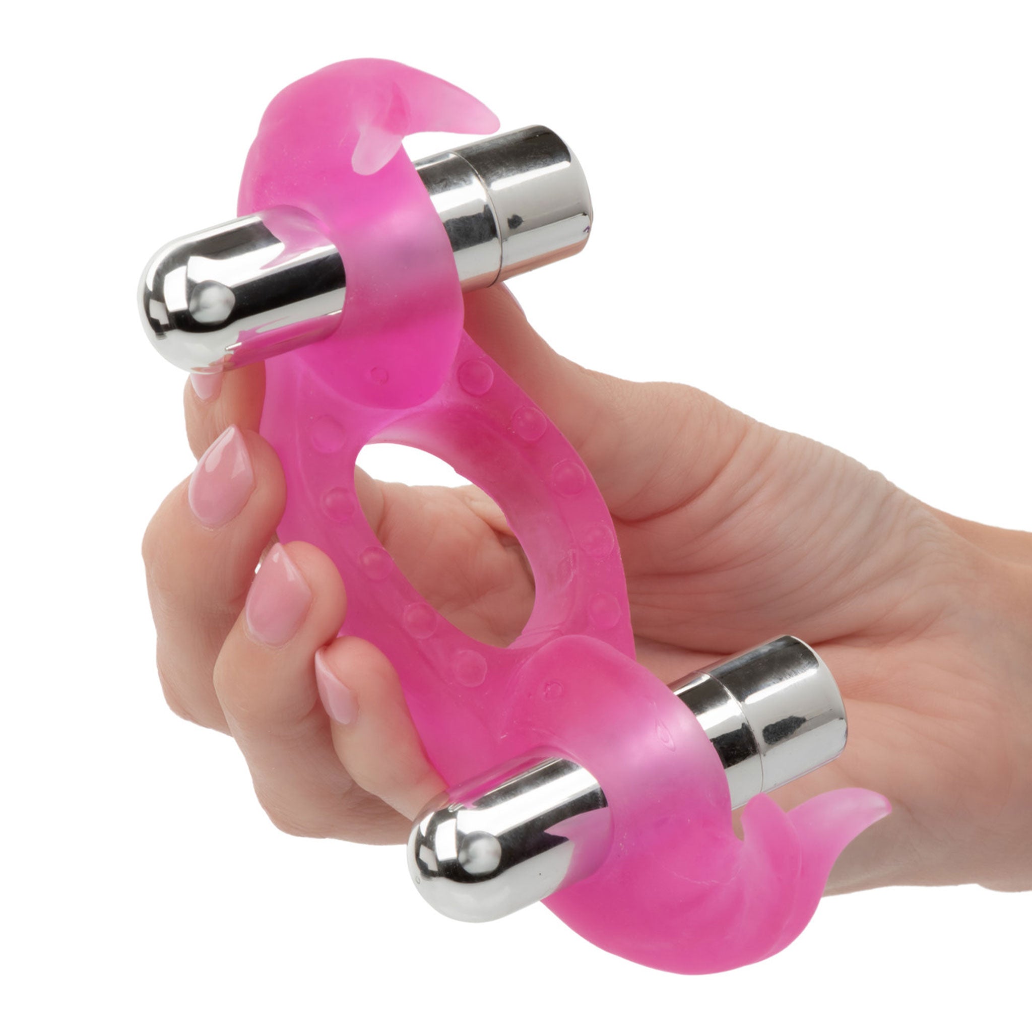 TPE cock ring cockring cock-ring cock-and-ball cnb cock&ball clit clitoral clitoris vibrator vibrating vibrations vibe bullet bullets stimulator stimulating stimulation pleasure bumps fluttering couples adult-toys pink silver