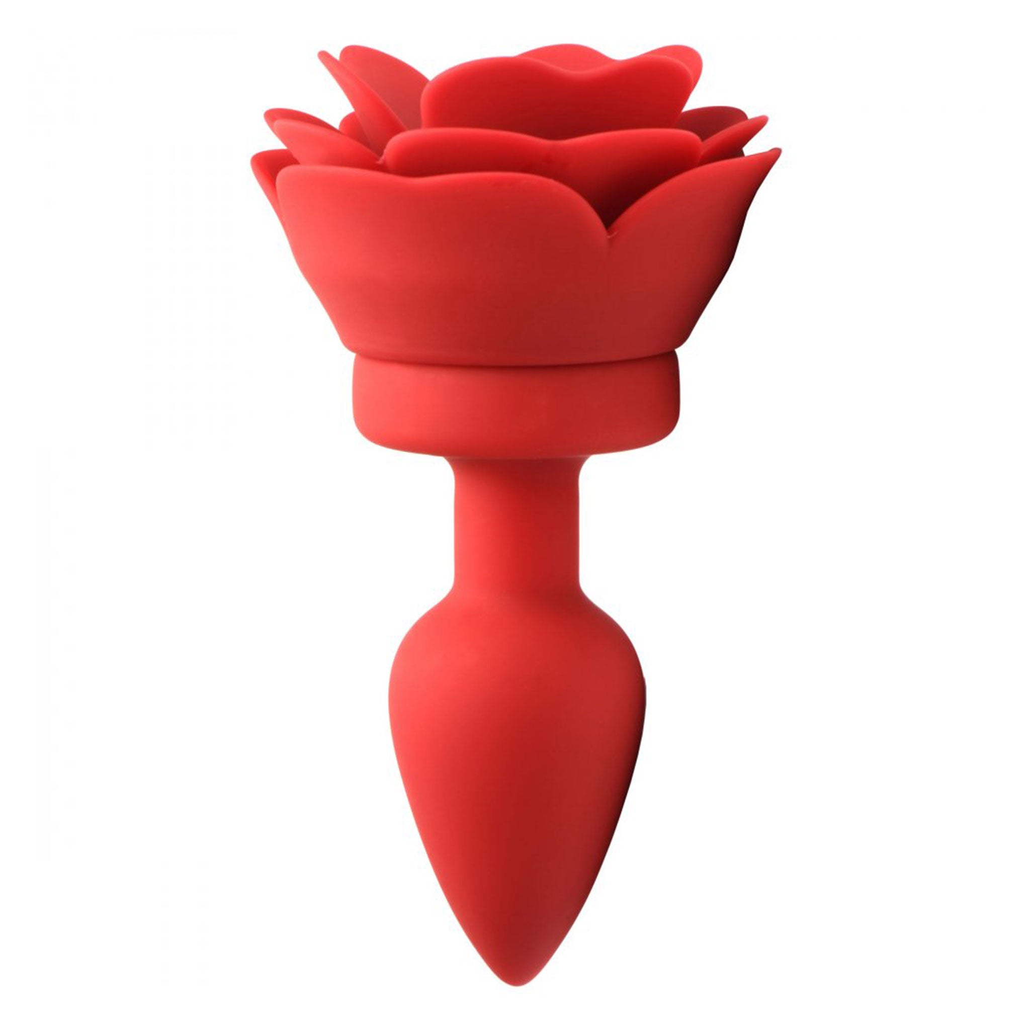 Silicone ABS-plastic insertable plug probe anal anal-plug anal-play anal-toys anal-vibe vibrator vibrating vibration vibe buttplug butt-plug butt-stuff rose-plug rose-blossom tapered splashproof remote-control usb-rechargeable pleasure aesthetics soft plush smooth adult-toys couples couples-play valentines gifts unisex red 