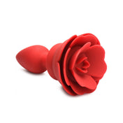 Silicone ABS-plastic insertable plug probe anal anal-plug anal-play anal-toys anal-vibe vibrator vibrating vibration vibe buttplug butt-plug butt-stuff rose-plug rose-blossom tapered splashproof remote-control usb-rechargeable pleasure aesthetics soft plush smooth adult-toys couples couples-play valentines gifts unisex red 