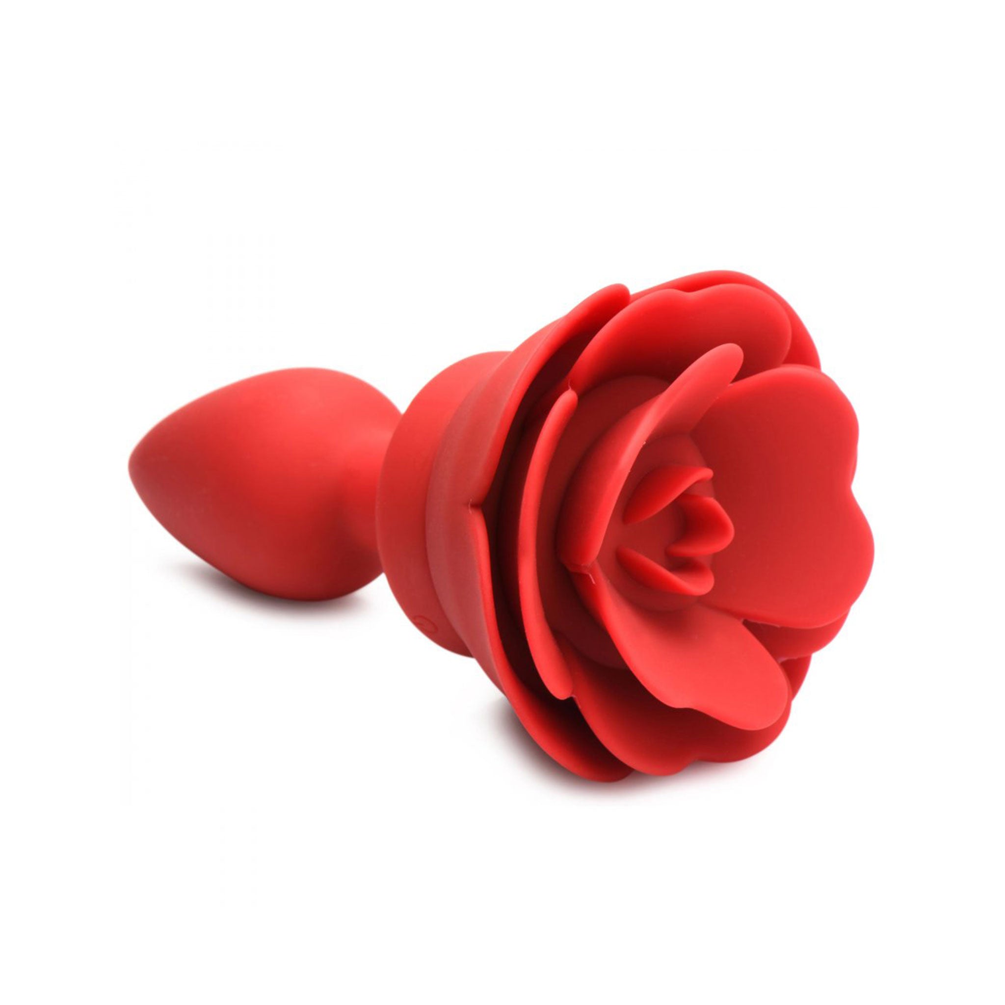 Silicone ABS-plastic insertable plug probe anal anal-plug anal-play anal-toys anal-vibe vibrator vibrating vibration vibe buttplug butt-plug butt-stuff rose-plug rose-blossom tapered splashproof remote-control usb-rechargeable pleasure aesthetics soft plush smooth adult-toys couples couples-play valentines gifts unisex red 