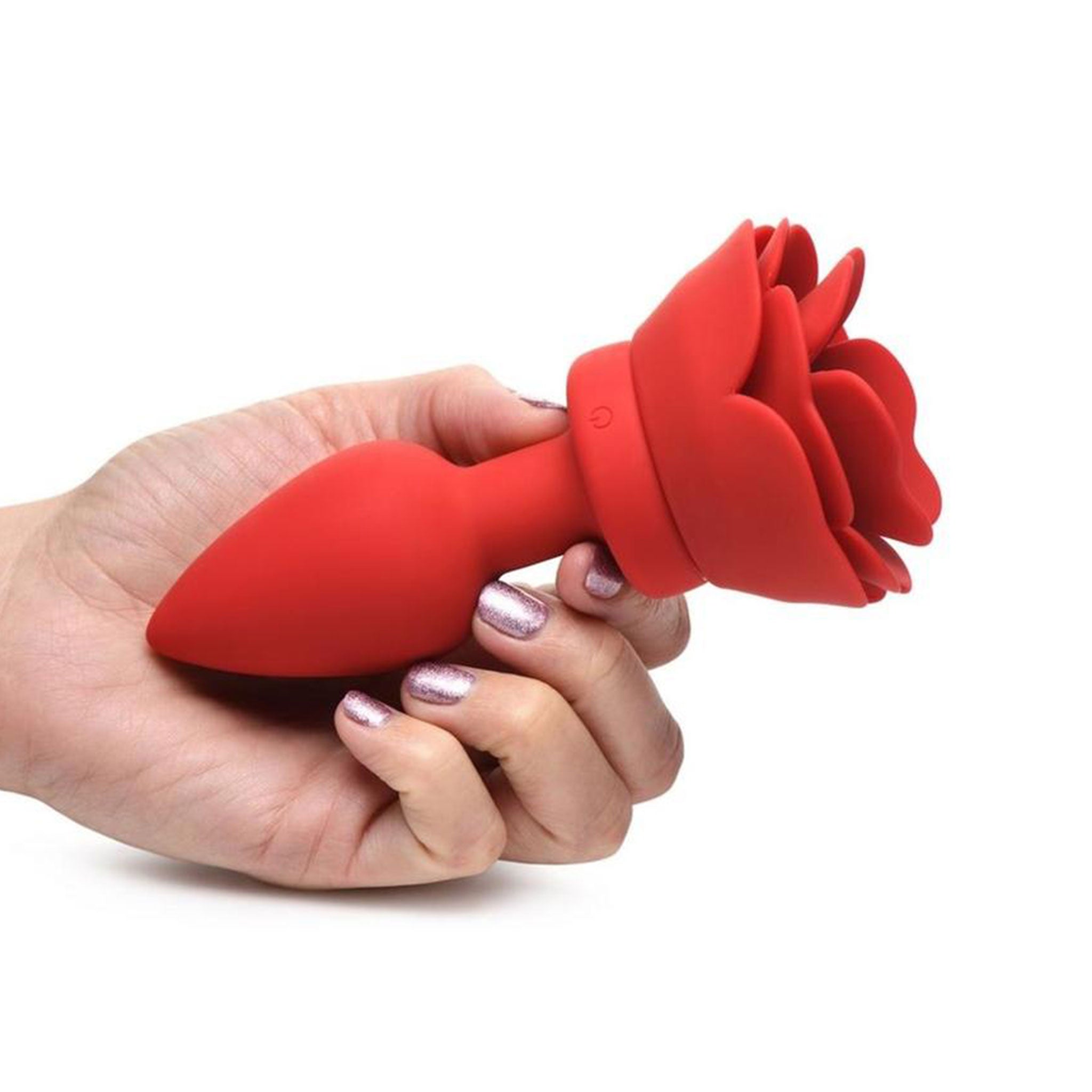 Silicone ABS-plastic insertable plug probe anal anal-plug anal-play anal-toys anal-vibe vibrator vibrating vibration vibe buttplug butt-plug butt-stuff rose-plug rose-blossom tapered splashproof remote-control usb-rechargeable pleasure aesthetics soft plush smooth adult-toys couples couples-play valentines gifts unisex red 
