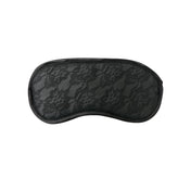 Lace satin blindfold blind-fold elastic sensory sensory-play sensory-deprivation blind soft bondage fetish kink kinky kinky-play bdsm bdsm-gear chastity eye-mask mask adult-toys accessories black