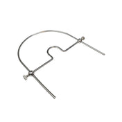 Stainless-steel gag mouth-gag metal-bit tongue-depressor depressor-bar horseshoe neck-orbit orbit adjustable sliding pressure-screw fetish fashion alt-fashion bondage bdsm kink kinky kinky-play hardcore hard-core advanced adult-toys silver