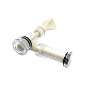 ABS-plastic phthalate-free rubber rubber-seals accessories nipple-sucker clit-sucker clit clitoris clitoral stim stimulation stimulator suction-pump screw-piston erotic fetish fashion bedroom dungeon festival festivalwear bondage bdsm bdsm-toys bdsm-play kink kinky kinky-toys kinky-play sensory sensory-play nipple-play suction-play vacuum-play massage cupping adult-toys unisex clear small