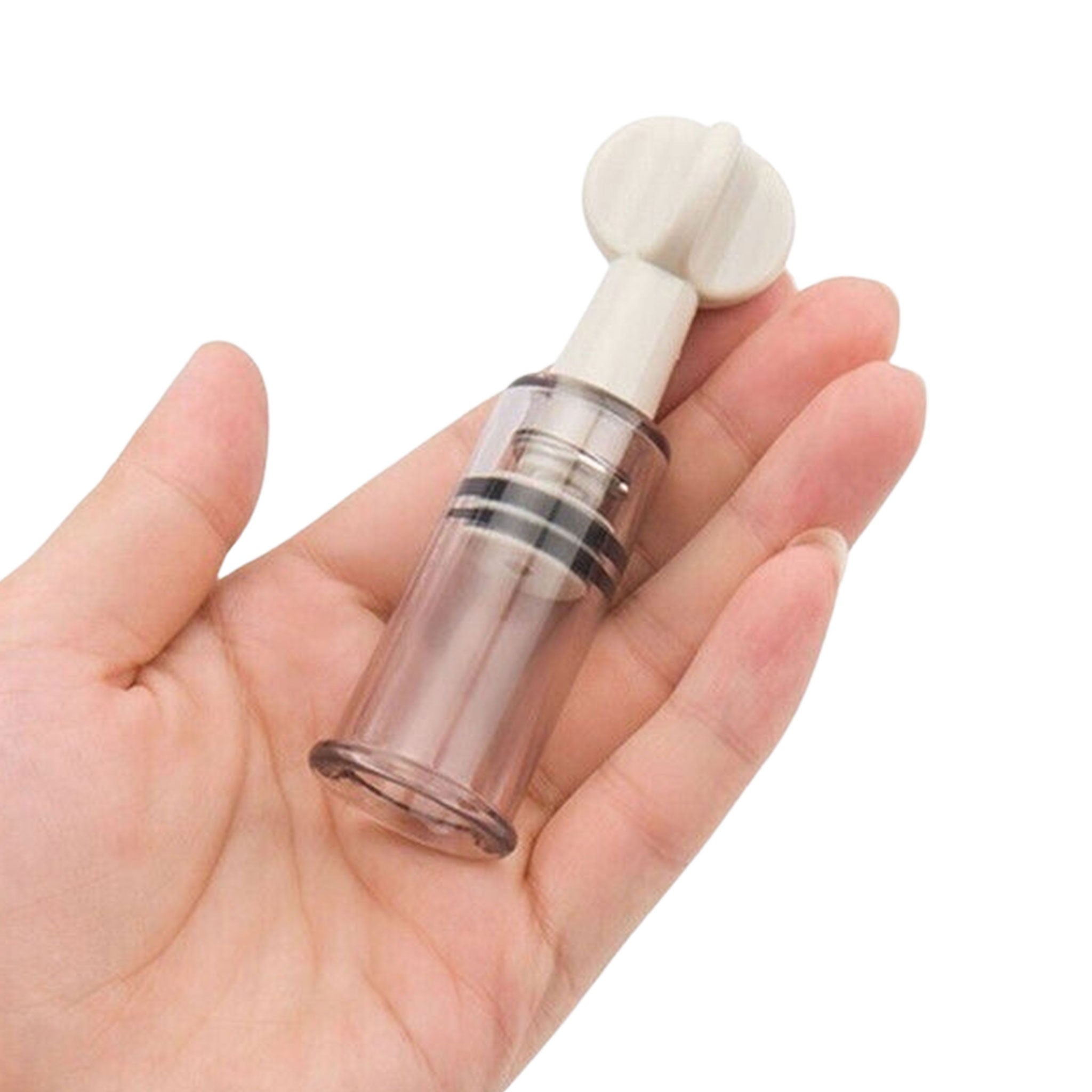 ABS-plastic phthalate-free rubber rubber-seals accessories nipple-sucker clit-sucker clit clitoris clitoral stim stimulation stimulator suction-pump screw-piston erotic fetish fashion bedroom dungeon festival festivalwear bondage bdsm bdsm-toys bdsm-play kink kinky kinky-toys kinky-play sensory sensory-play nipple-play suction-play vacuum-play massage cupping adult-toys unisex clear small