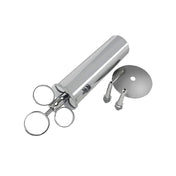 Metallic solid-metal syringe enema douche nozzle removable catheter bulbous ring-plunger bdsm bdsm-play medical medical-play medical-toys kink kinky kinky-play doctor adult-toys silver